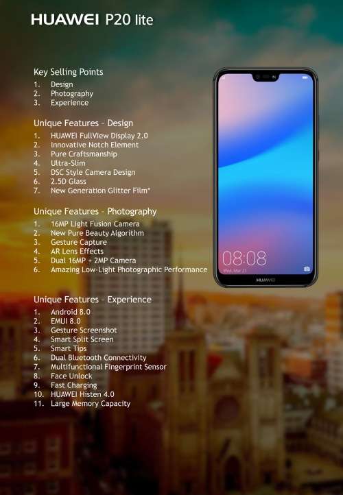 Huawei P20 lite  (FREE SHIPPING)