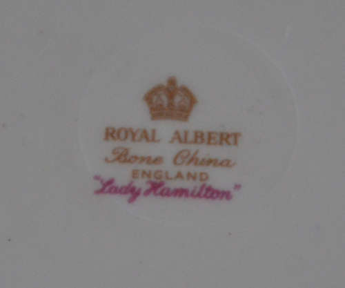 Royal Albert milk jug - Lady Hamilton pattern