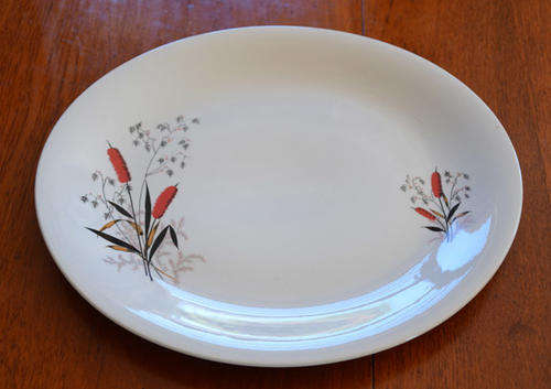 crown clarence ironstone platter