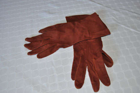 Vintage suede gloves