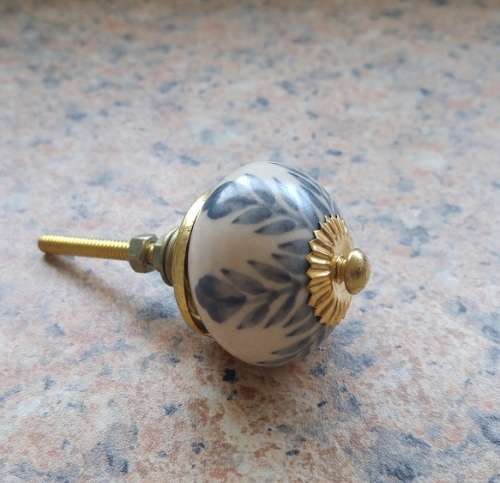 Door Knobs - Blue Fern - Medium
