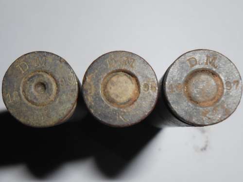 .303 empty bullet cartridges from Anglo Boer war with head stamp dates