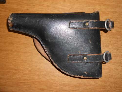 WW2 German flare gun LP57 with BUND leather holster
