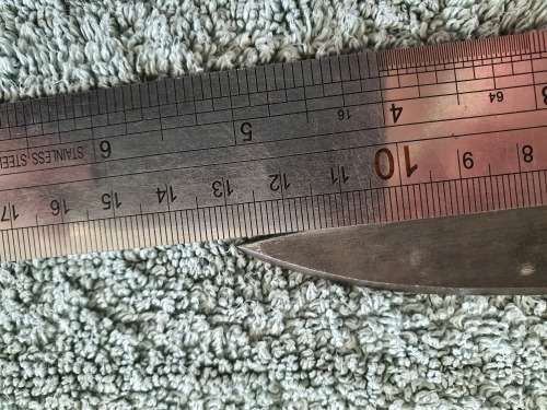 Antique British Pattern 1907 Sword Bayonet by Sanderson with Scabbard, made in April 1916