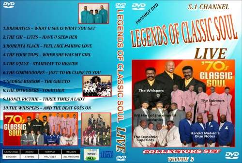 SOUL - LIVE  ( LEGENDS OF CLASSIC SOUL LIVE ON STAGE) 12 DVD SET   - FREE SHIPPING