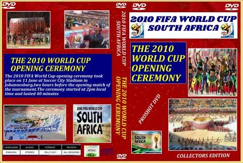 SOCCER DVD - FIFA WORLD CUP DVD - 2010 FIFA WORLD CUP OPENING CEREMONY