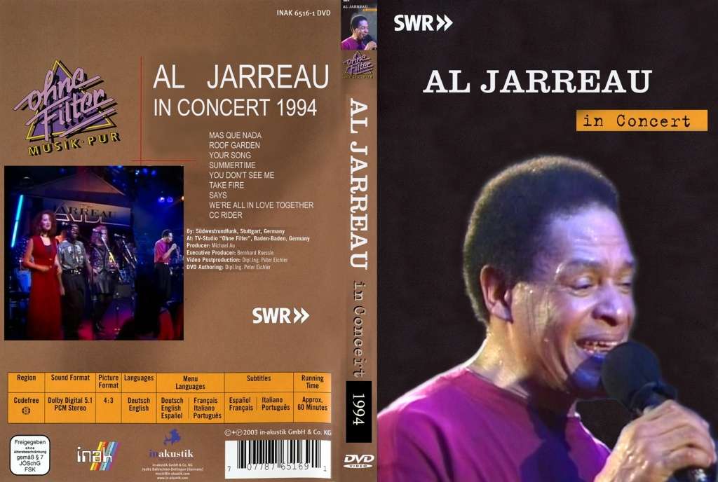 Al Jarreau - 3 Dvd Set