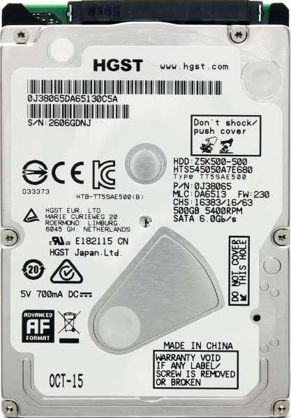 Hitachi 500Gig Laptop Hard Drive