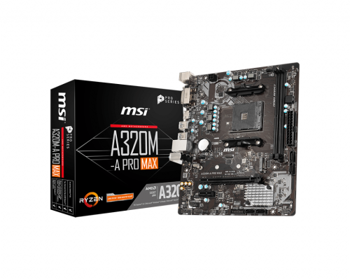 MSI A320M-A PRO MAX AMD RYZEN MOTHERBOARD