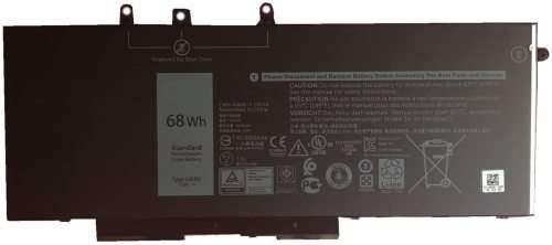 Replacement Battery for Dell Latitude 5480 5490 5580 5590, 68WH, 7.6V Model Number: GJKNX