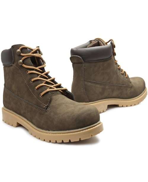 Ozlano Casual Boots - Khaki Free Delivery