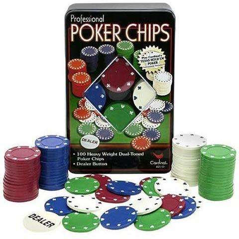 Professional poker chips set 100 pieces