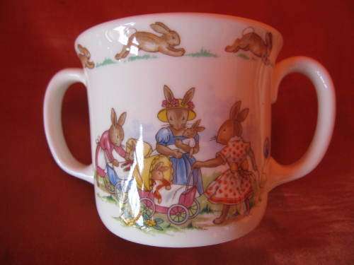 ROYAL DOULTON BUNNYKINS DOUBLE HANDLED MUG