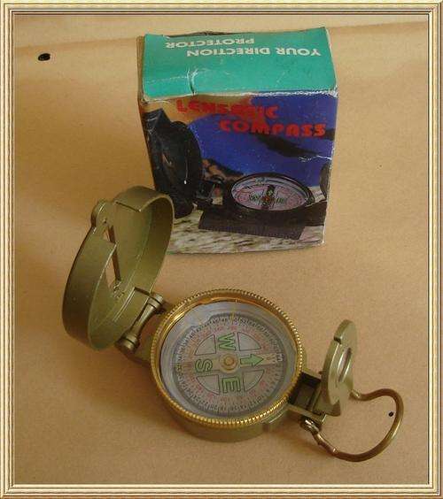 Boxed Lensatic Engineer  Dircetional Compass from Blisful