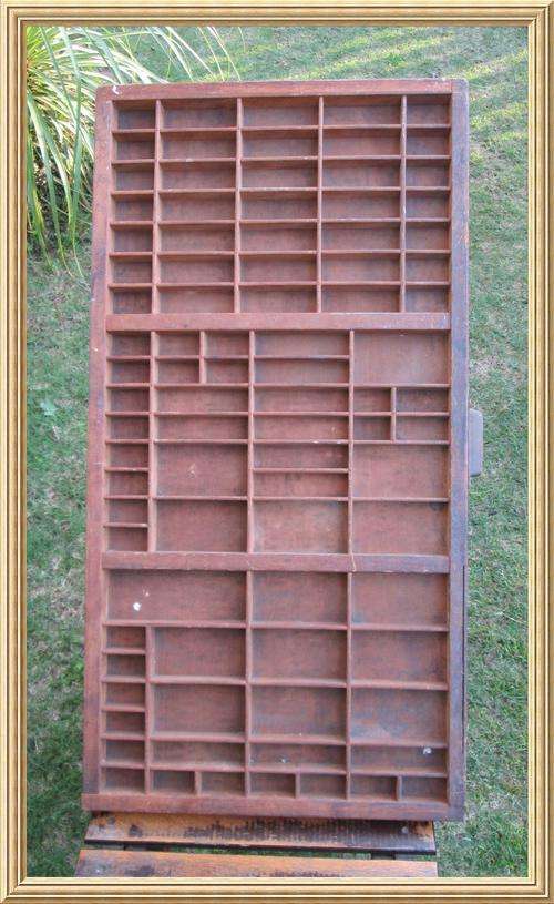 Antique Large Original Wooden " Hamilton " Printers Tray from Blisful