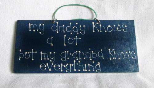 Vintage Wooden " Grandpa " sign from Blisful