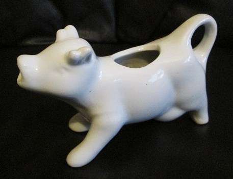 Vintage White Cow Milk / Cream Jug from Blisful