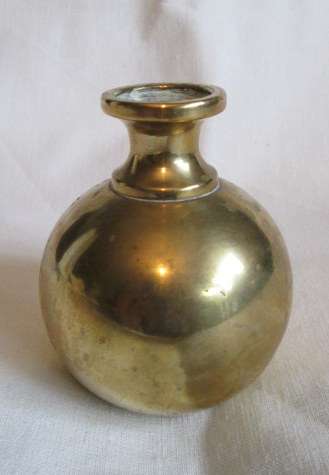 Vintage Solid Brass Vase from Blisful