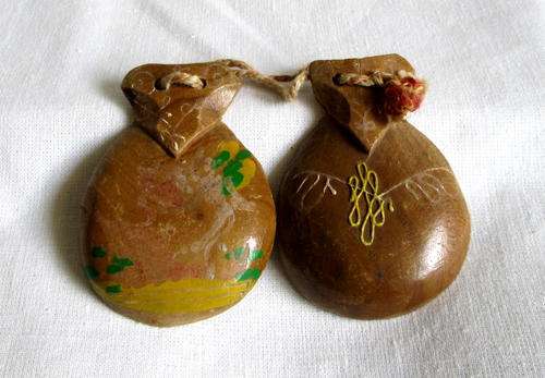 Vintage Spanish Castanets Wooden Dance Clappers from Blisful