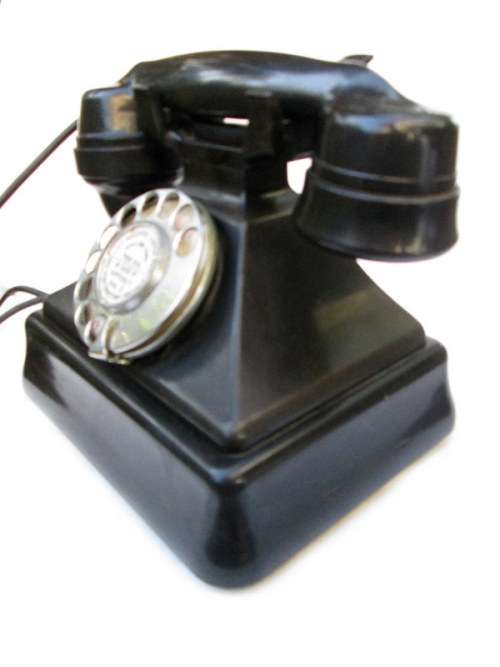 c1930's Art Deco Bakelite Siemens Brother London Pyramid Telephone from Blisful