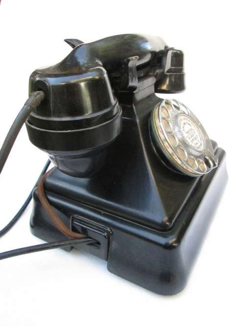 c1930's Art Deco Bakelite Siemens Brother London Pyramid Telephone from Blisful