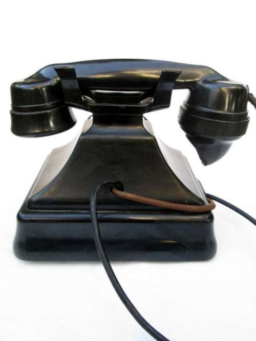 c1930's Art Deco Bakelite Siemens Brother London Pyramid Telephone from Blisful