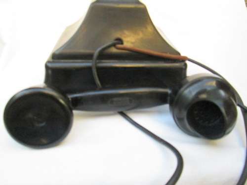 c1930's Art Deco Bakelite Siemens Brother London Pyramid Telephone from Blisful