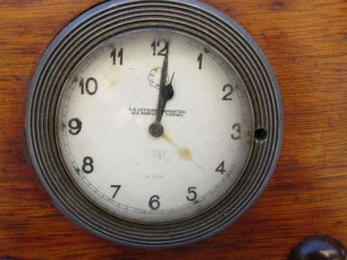 Original WW2 Wooden Propeller Mantel Clock from Blisful