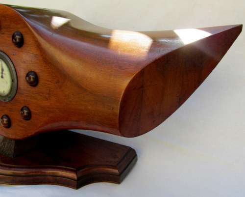 Original WW2 Wooden Propeller Mantel Clock from Blisful