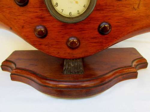 Original WW2 Wooden Propeller Mantel Clock from Blisful