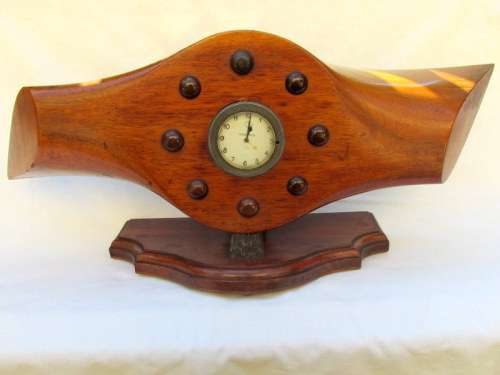 Original WW2 Wooden Propeller Mantel Clock from Blisful