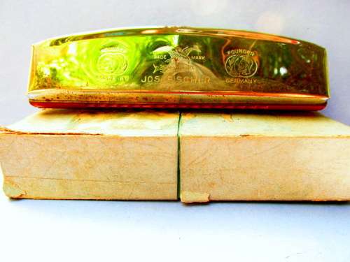 Rare German Vintage Jos Fischer Intermezzo Harmonica with 32 Holes from Blisful