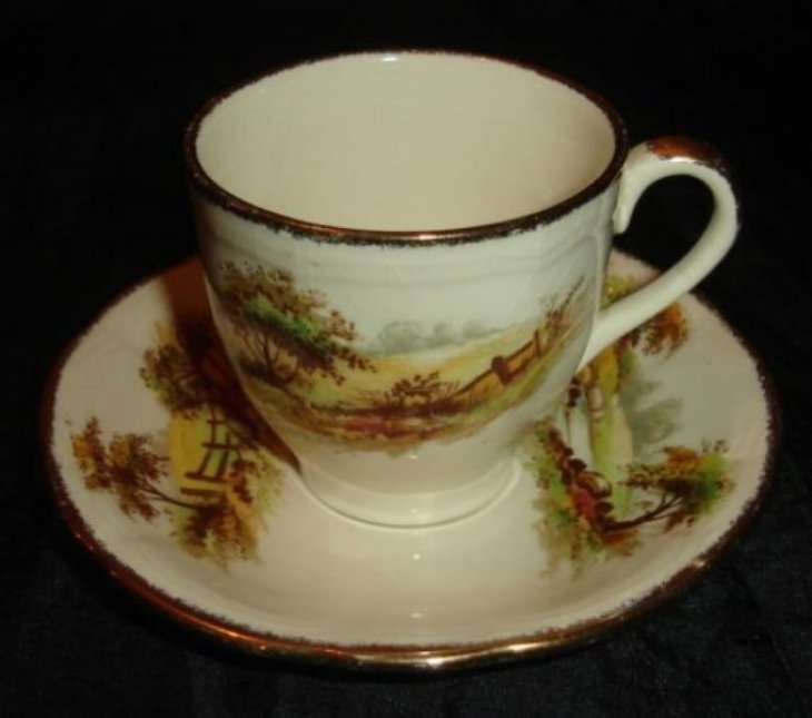 ALFRED MEAKIN CUP & SAUCER from BLISFUL