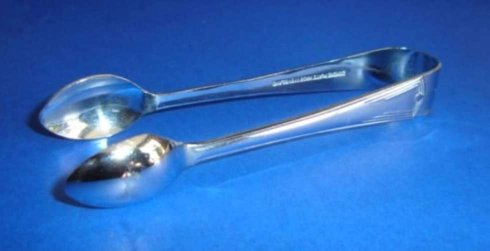 SUGAR CUBE TONGS PLATED ENGLAND from BLISFUL