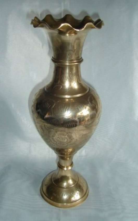 LARGE BRASS VASE from BLISFUL