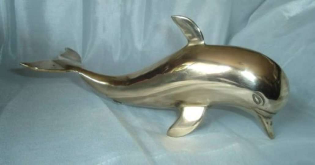 SOLID BRASS DOLPHIN from BLISFUL