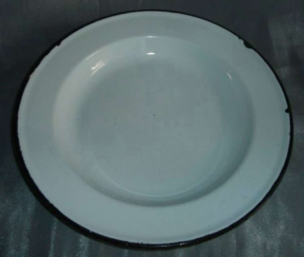 PAIR of ENAMEL PLATES  from BLISFUL