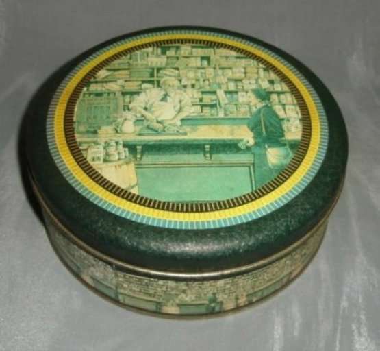 OLD GROCER TIN from BLISFUL