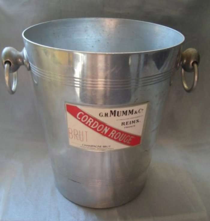 " CORDON ROUGE " FRENCH METAL ICE BUCKET from BLISFUL