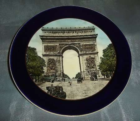 FRENCH " ARC de TRIOMPHE " WALL PLATE from BLISFUL