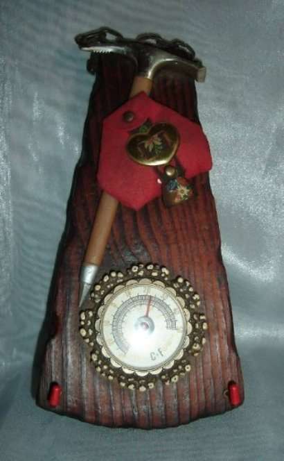 KEY HOLDER THERMOMETER with PICK, BAG & BELL from BLISFUL