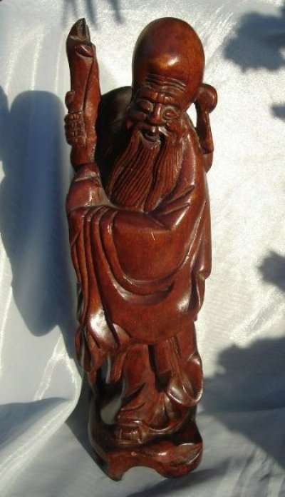 HAND CARVED WOODEN " WISE MAN " from BLISFUL