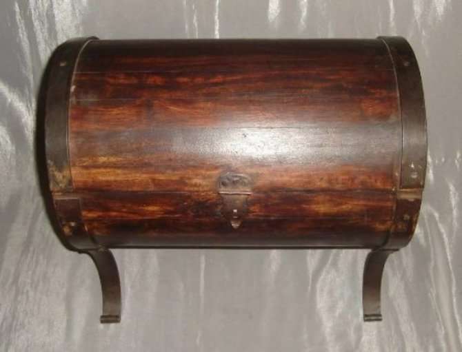 BALI STYLE BARRELL SHAPE WOODEN CHEST from BLISFUL