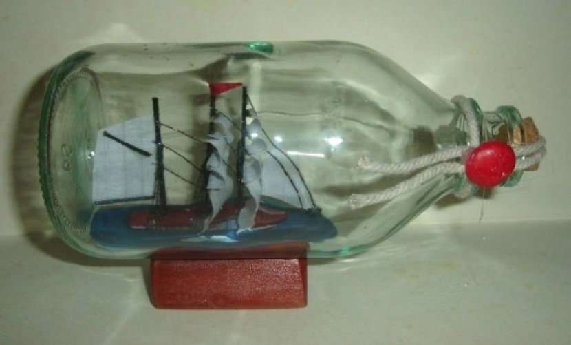 SHIP in GLASS BOTTLE from BLISFUL