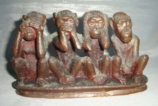 4 MONKEYS - SEE, SPEAK, HEAR & DO NO EVIL from BLISFUL