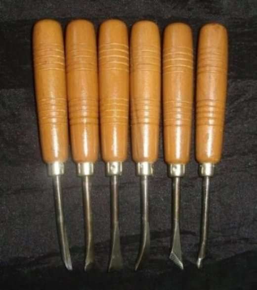 6 x WOOD CARVING CHISEL from BLISFUL