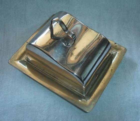 SILVER PLATED BUTTER DISH from BLISFUL