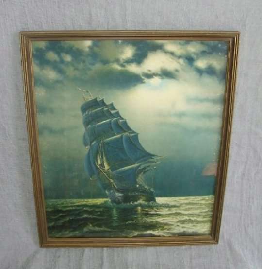 1956 - RHODESIAN FRAMED " GALLEON " from BLISFUL