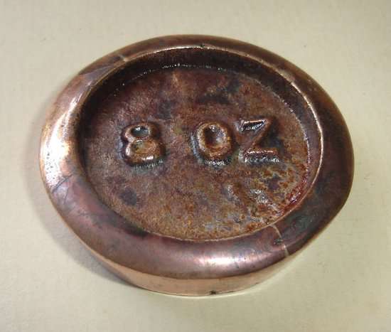 1 x SOLID COPPER 8oz WEIGHT from BLISFUL
