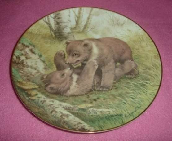 1982 THE FOREST YEAR " Bear Cubs join in a May Frolic " by JOHN FRANCIS from BLISFUL
